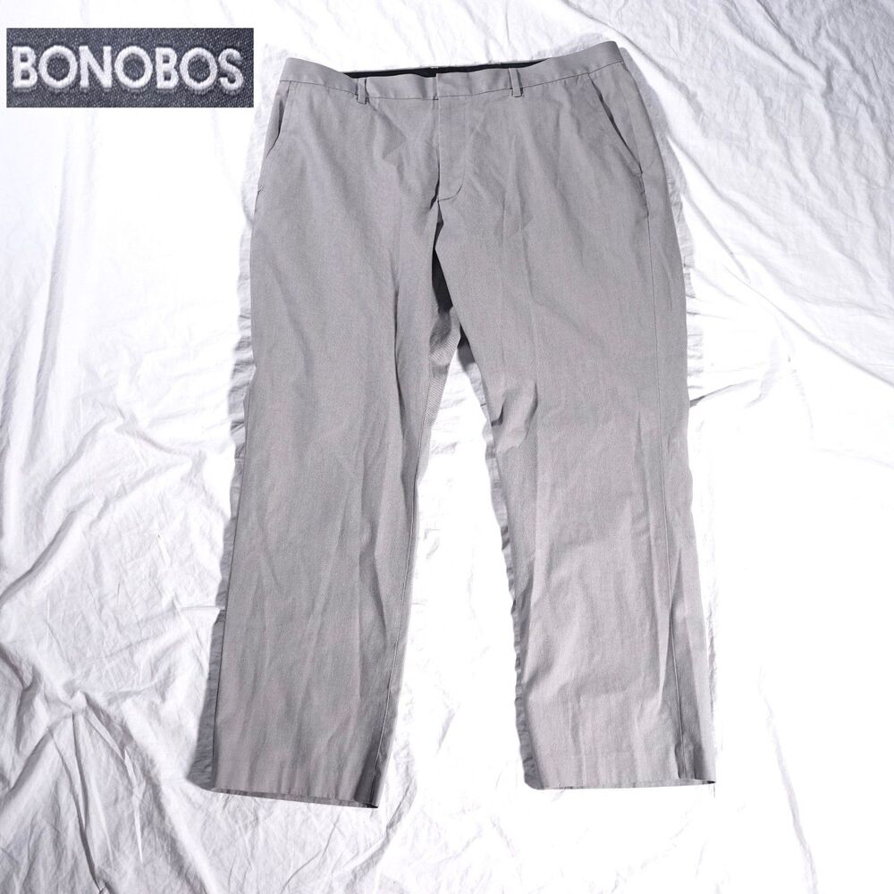 Bonobos Weekday Warrior Dress Pants Gray Straight Fit Mens 38x30